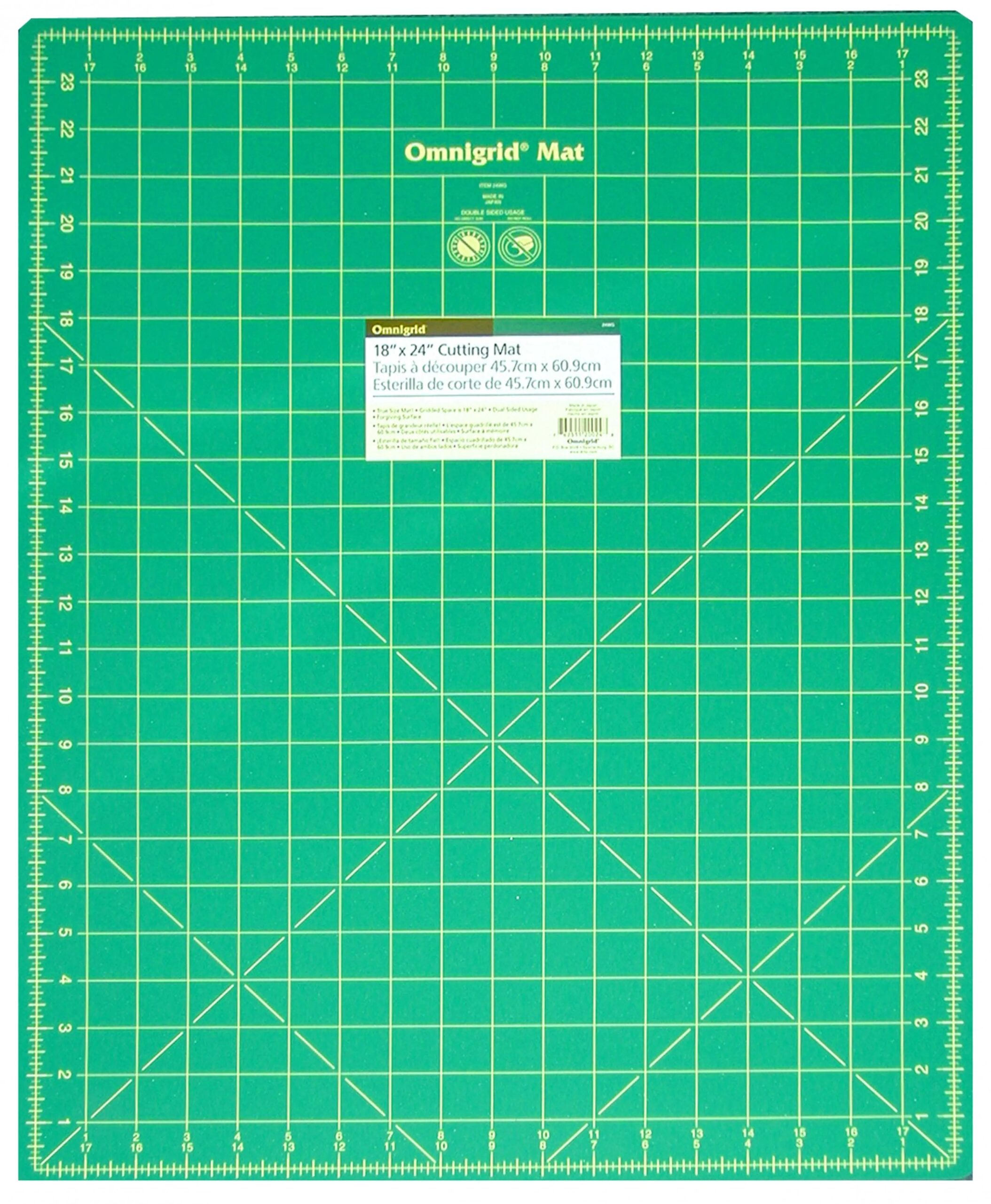 Cutting-Mat-Omnigrid-Green-with-Yellow-Grid-18in-x-24in-Checker-Distributor-210904242
